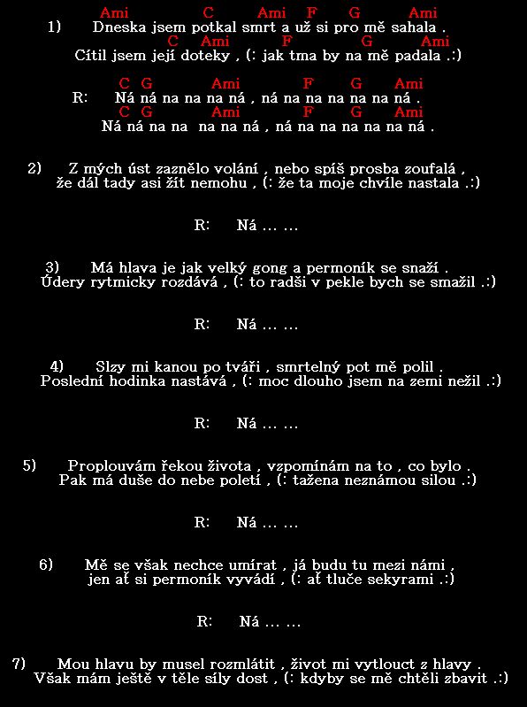 Dneska jsem potkal smrt